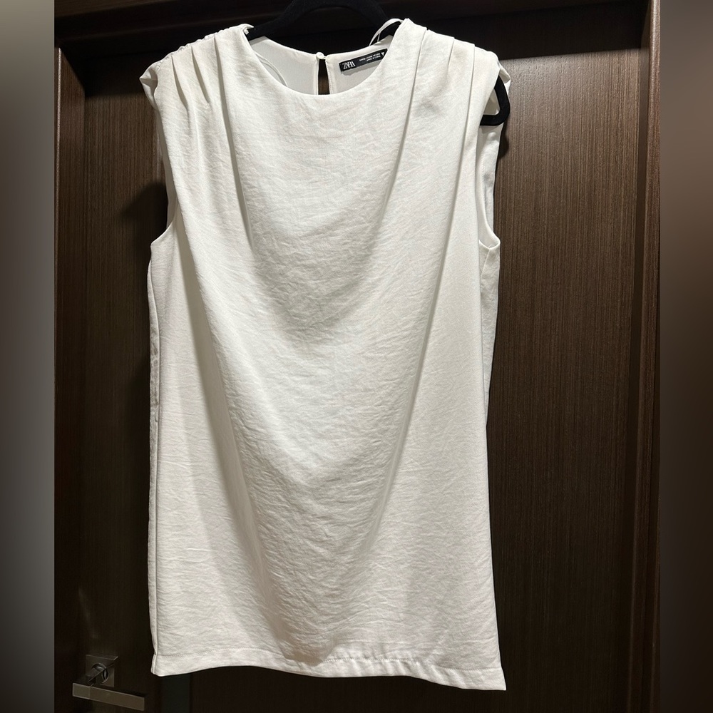 Zara white mini dress